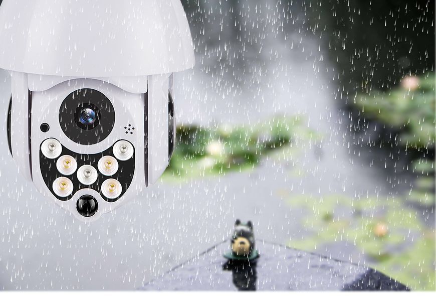 IP камера YCC365 2Mp 2,8-12mm Zoom WiFi SD-Card двосторонній звук PTZ подвійне світло, сигналізація &mdash; фото