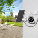 IP камера XM A21 4Mp SOLAR WiFi SD-Card двусторонний звук PTZ 3,6 мини двойной свет &mdash; фото