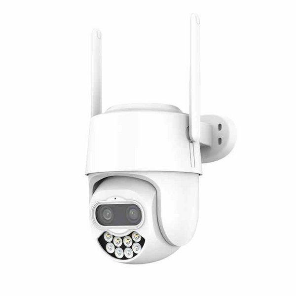 IP камера XM A20W2 4Mp Біла WiFi SD-Card двосторонній звук PTZ 3,6 міні подвійне світло &mdash; фото