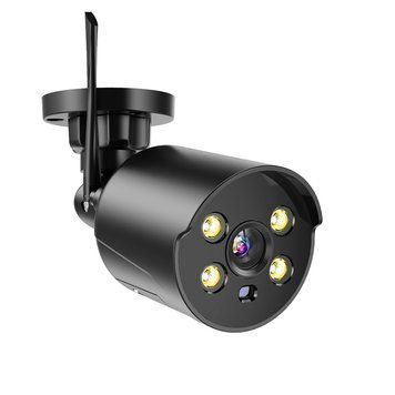 IP камера 3Mp WiFi/SD BP1B 2,8 (чёрная пластик со звуком и микрофоном двойной свет) &mdash; фото