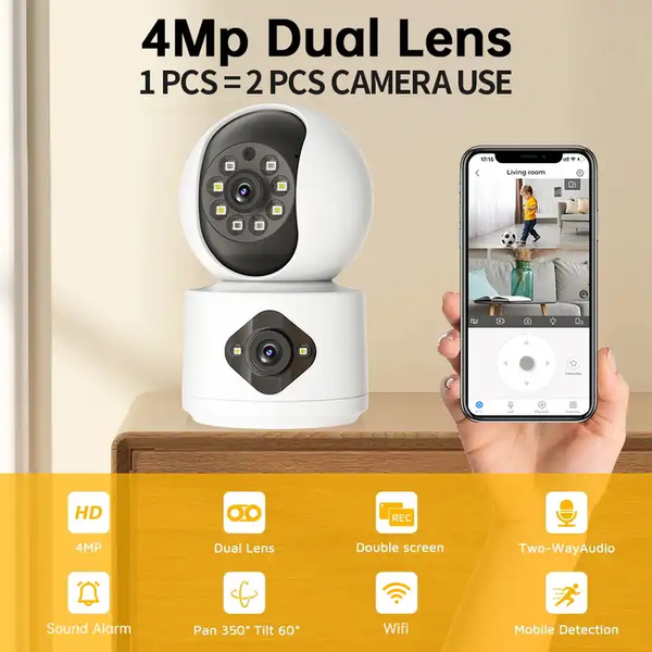 IP камера 4Mp two WiFi SD-Card відеоняня &mdash; фото