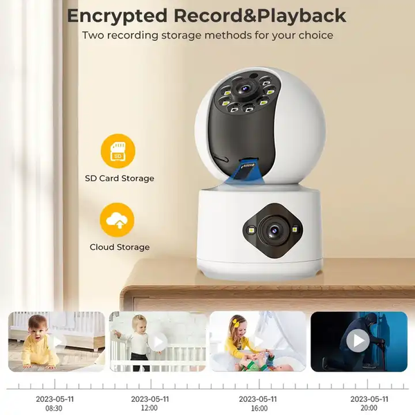 IP камера 4Mp two WiFi SD-Card відеоняня &mdash; фото