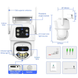 IP камера XM P9-W 3+3+3Mp Белая WiFi SD-Card двусторонний звук PTZ мини двойной свет &mdash; фото