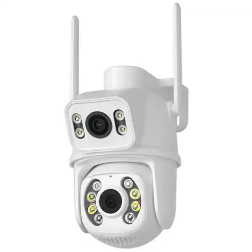 IP камера XM A8SW 6Mp Біла WiFi SD-Card двосторонній звук PTZ міні подвійне світло &mdash; фото
