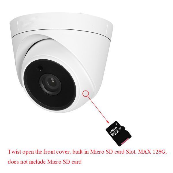 IP камера 1Mp WiFi SD-Card ABS пластик КУПОЛ YOOSEE (Уцінка) &mdash; фото